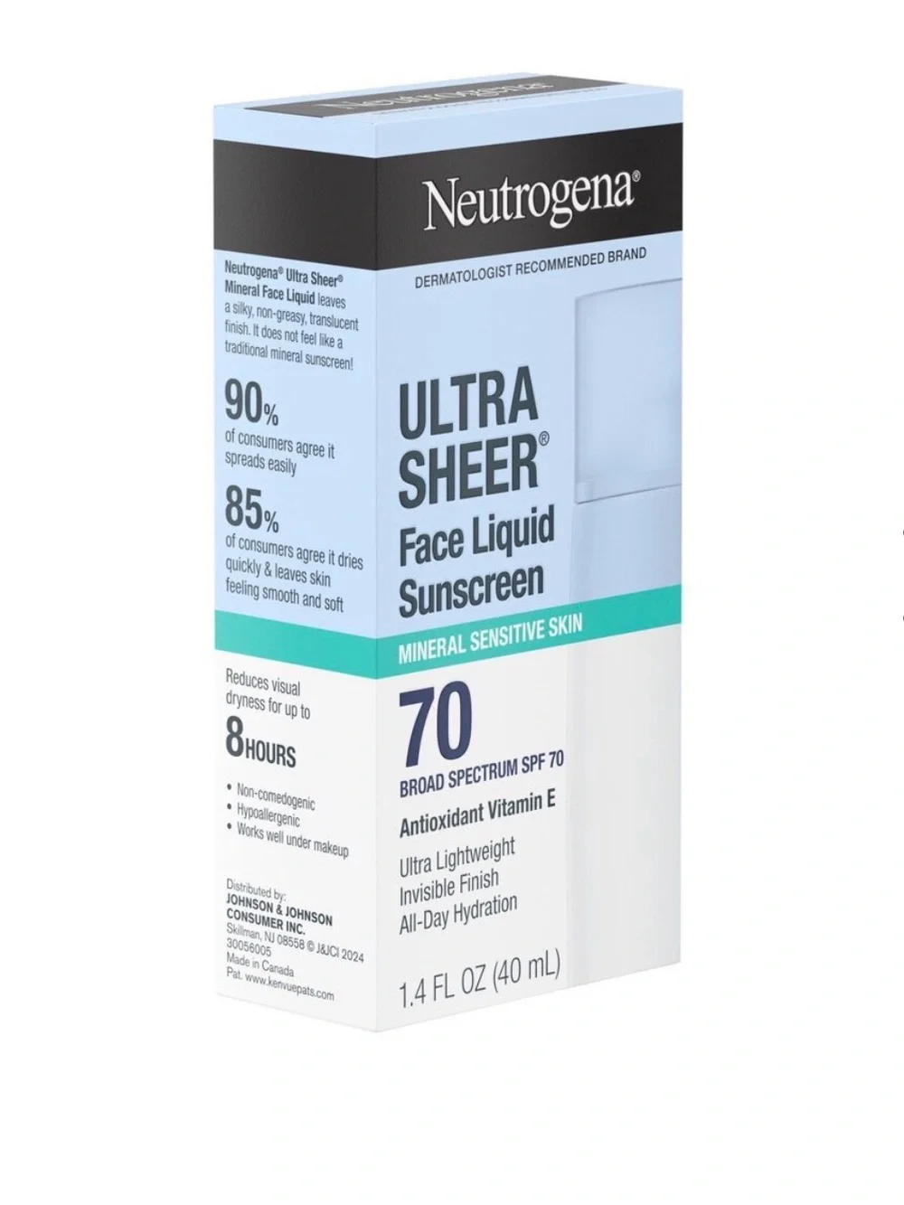 Neutrogena Ultra Sheer Face Liquid Sunscreen SPF 70